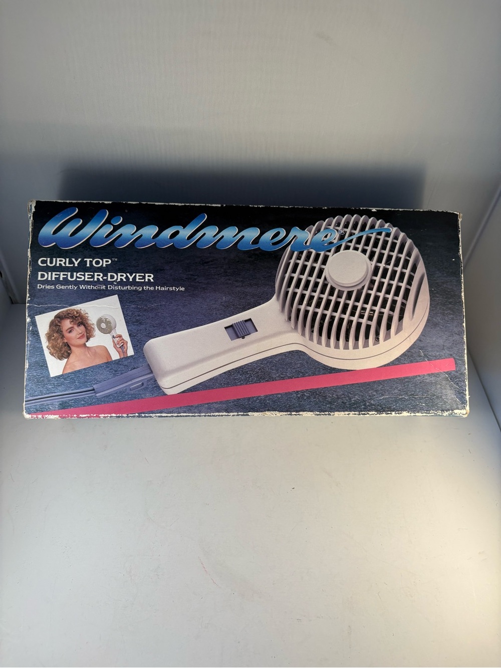 Windmere Curly Top Vintage Bonnet Hair Dryer CT-1/487 Retro Salon Style DIFFUSER